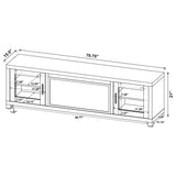 Havering Dark Pine 71-inch TV Stand Fireplace Media Console by Coaster at Eve Furniture