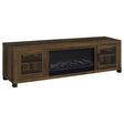 Havering Dark Pine 71-inch TV Stand Fireplace Media Console by Coaster at Eve Furniture