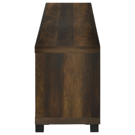 Havering Dark Pine 71-inch TV Stand Fireplace Media Console by Coaster at Eve Furniture