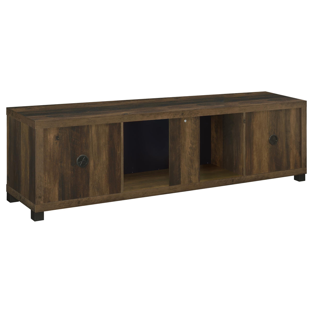 Havering Dark Pine 71-inch TV Stand Fireplace Media Console by Coaster at Eve Furniture