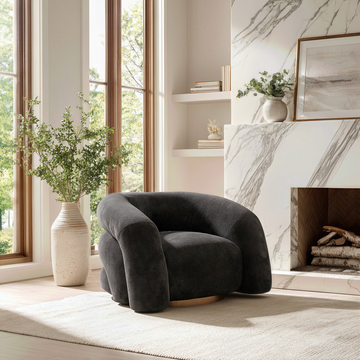 Havn Black Accent Chair by Zuomod at Eve Furniture