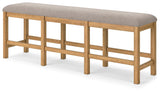 Havonplane Brown 72" Counter Height Dining Bench by Ashley at Eve Furniture
