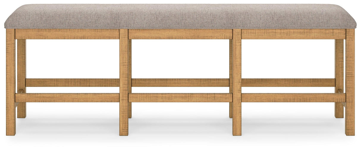 Havonplane Brown 72" Counter Height Dining Bench by Ashley at Eve Furniture