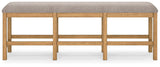 Havonplane Brown 72" Counter Height Dining Bench by Ashley at Eve Furniture