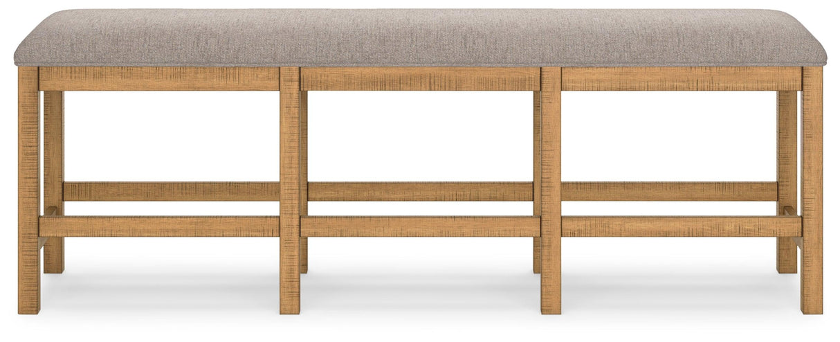 Havonplane Brown 72" Counter Height Dining Bench by Ashley at Eve Furniture