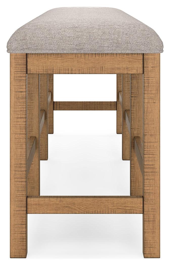 Havonplane Brown 72" Counter Height Dining Bench by Ashley at Eve Furniture