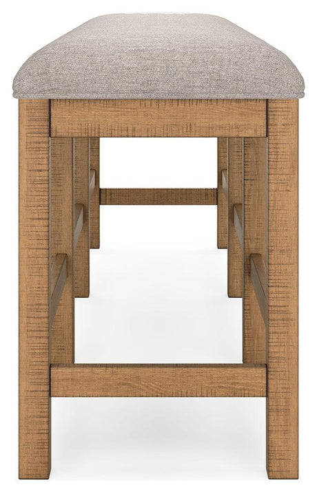 Havonplane Brown 72" Counter Height Dining Bench by Ashley at Eve Furniture