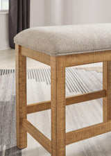 Havonplane Brown 72" Counter Height Dining Bench by Ashley at Eve Furniture