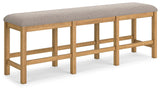 Havonplane Brown 72" Counter Height Dining Bench by Ashley at Eve Furniture