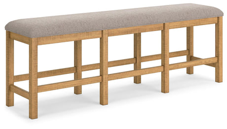 Havonplane Brown 72" Counter Height Dining Bench by Ashley at Eve Furniture