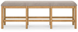 Havonplane Brown 72" Counter Height Dining Bench