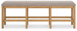 Havonplane Brown 72" Counter Height Dining Bench