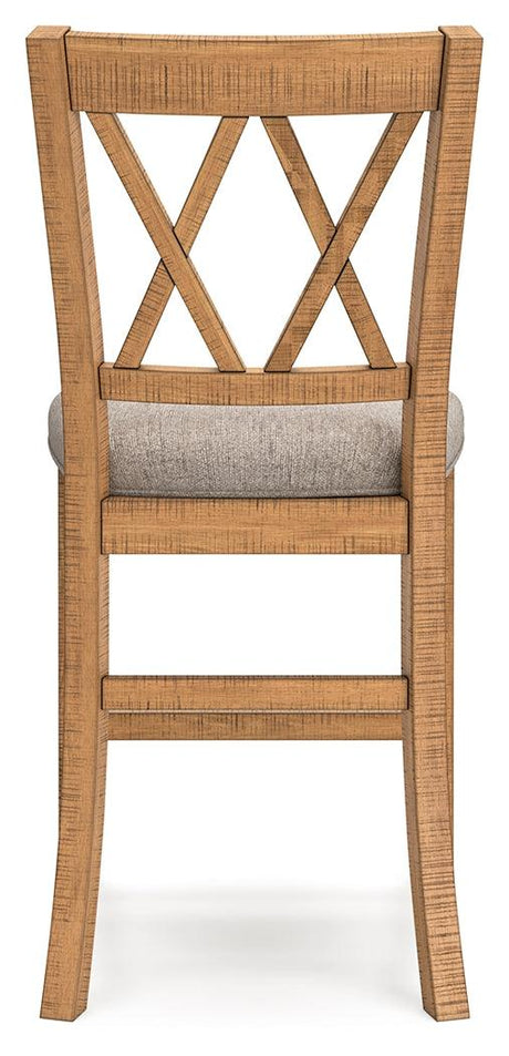 Havonplane Brown Counter Height Barstool, Set of 2 by Ashley at Eve Furniture