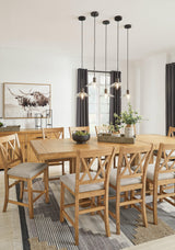 Havonplane Brown Counter Height Dining Extension Table by Ashley at Eve Furniture