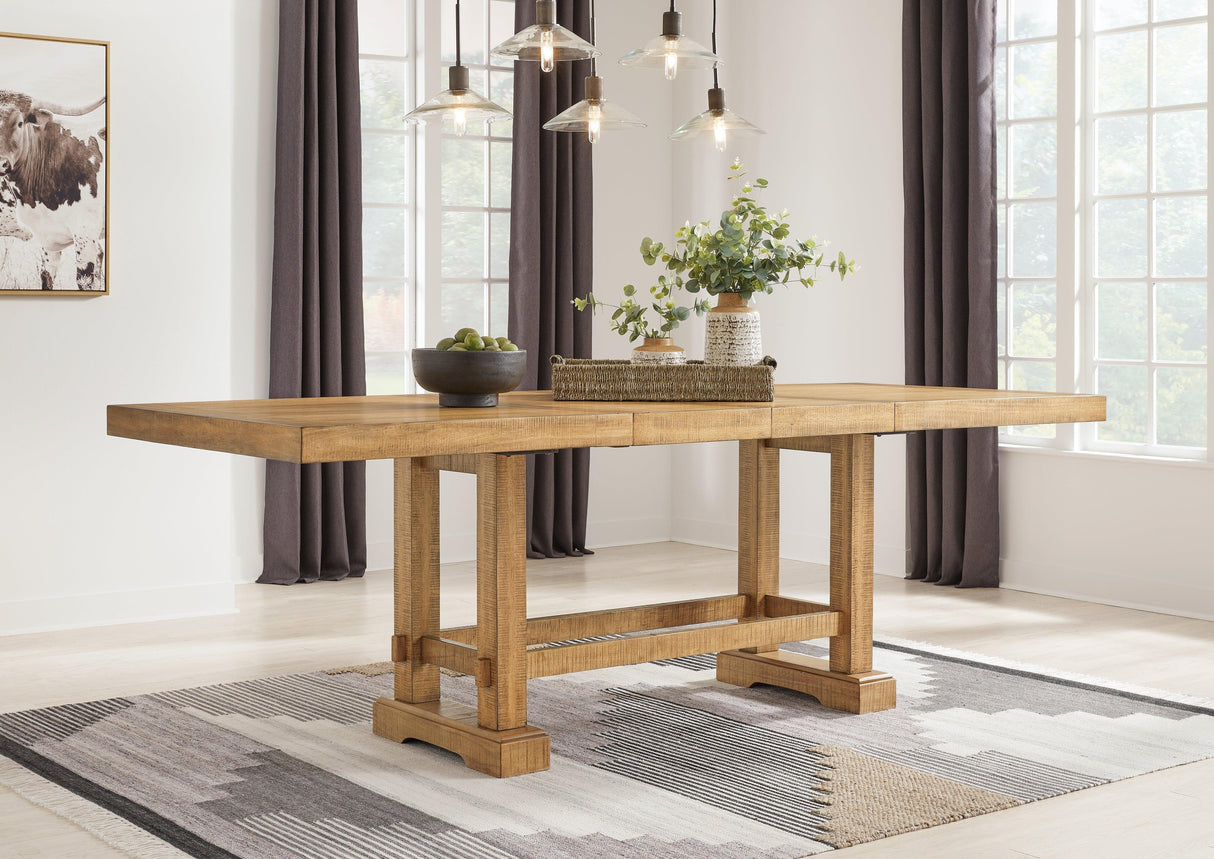 Havonplane Brown Counter Height Dining Extension Table by Ashley at Eve Furniture