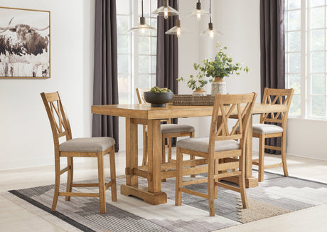 Havonplane Brown Counter Height Set by Ashley at Eve Furniture