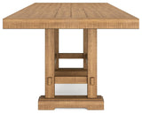 Havonplane Counter Height Dining Table and 4 Barstools in Brown by Ashley at Eve Furniture