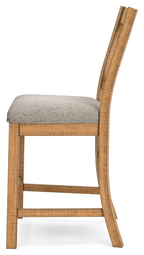 Havonplane Counter Height Dining Table and 4 Barstools in Brown by Ashley at Eve Furniture