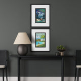 Hawaii Go USA (M) by Mercana Studio a Framed Art Print Matted under Glass by Mercana at Eve Furniture