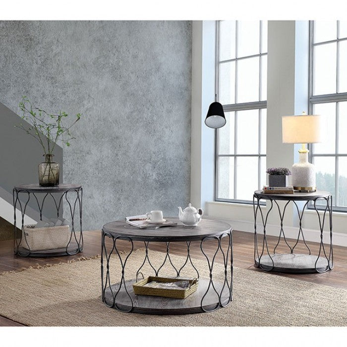 Hawdon Gray End Table by Furniture of America at Eve Furniture