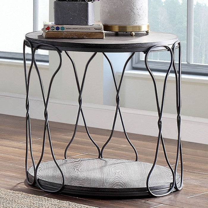 Hawdon Gray End Table by Furniture of America at Eve Furniture