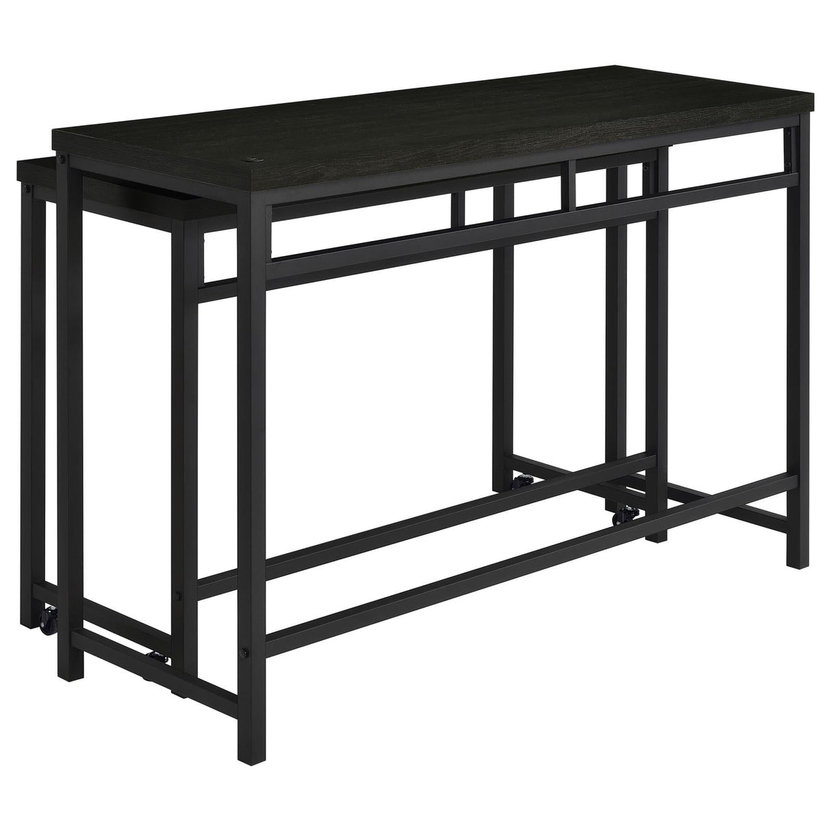 Hawes Black 4-Piece Multipurpose Counter Height Table Set