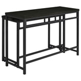 Hawes Black 4-Piece Multipurpose Counter Height Table Set