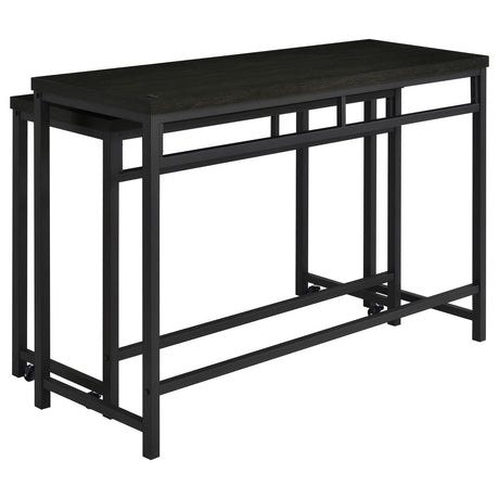 Hawes Black 4-Piece Multipurpose Counter Height Table Set by Coaster at Eve Furniture