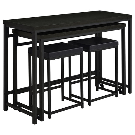 Hawes Black 4-Piece Multipurpose Counter Height Table Set by Coaster at Eve Furniture