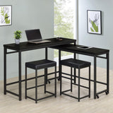 Hawes Black 4-Piece Multipurpose Counter Height Table Set by Coaster at Eve Furniture