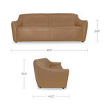 Hawkins Tan Sofa by Moe's Home at Eve Furniture