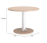 Hawley Natural Adjustable Dining Table by Zuomod at Eve Furniture
