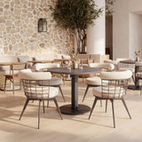 Hawley Walnut Adjustable Dining Table by Zuomod at Eve Furniture