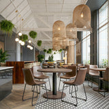 Hawley Walnut Adjustable Dining Table by Zuomod at Eve Furniture