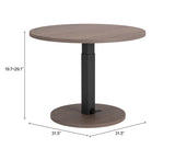 Hawley Walnut Adjustable Dining Table by Zuomod at Eve Furniture