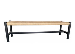 Hawthorn Large Bench Black by Moe's Home at Eve Furniture