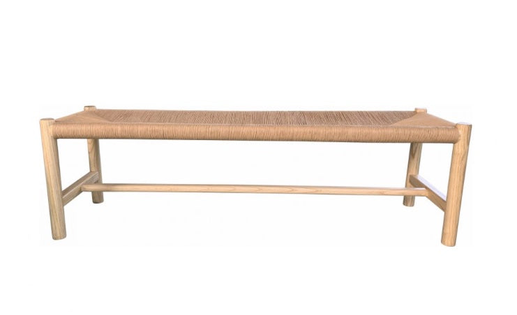 Hawthorn Large Bench Natural by Moe's Home at Eve Furniture