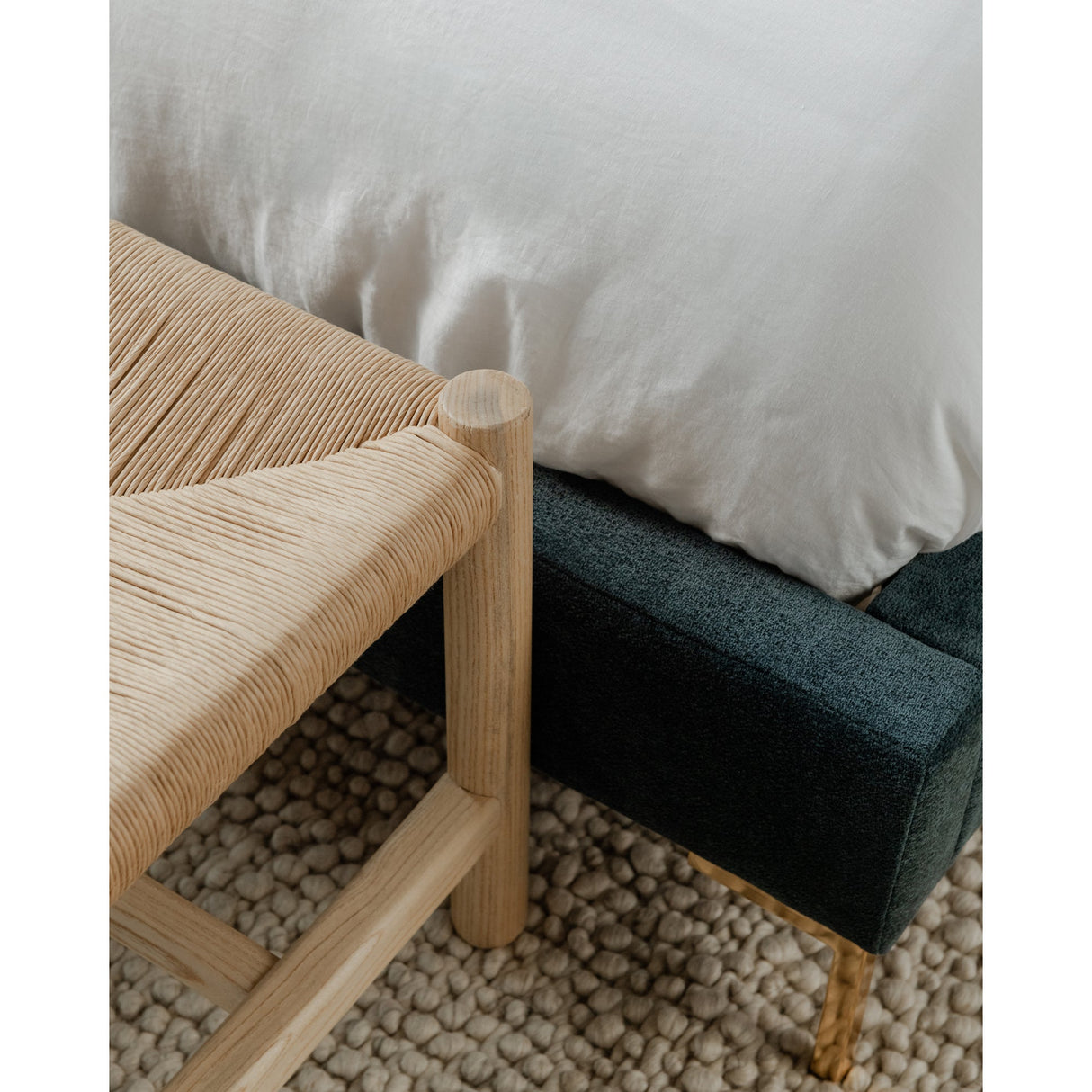 Hawthorn Natural Large Bench by Moe's Home at Eve Furniture