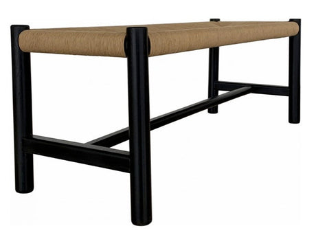 Hawthorn Small Bench Black by Moe's Home at Eve Furniture