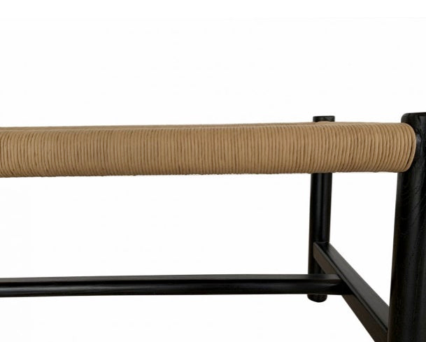 Hawthorn Small Bench Black by Moe's Home at Eve Furniture