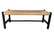 Hawthorn Small Bench Black by Moe's Home at Eve Furniture