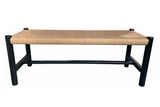 Hawthorn Small Bench Black by Moe's Home at Eve Furniture