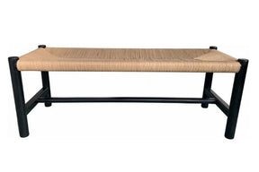 Hawthorn Small Bench Black by Moe's Home at Eve Furniture