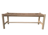 Hawthorn Small Bench Natural by Moe's Home at Eve Furniture