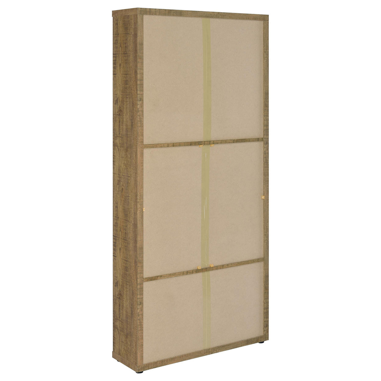 Hawthorne Mango 4-Shelf Glass Door Tall Cabinet with Drawers by Coaster at Eve Furniture