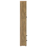 Hawthorne Mango 4-Shelf Glass Door Tall Cabinet with Drawers by Coaster at Eve Furniture