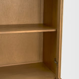 Hawthorne Solid Oak Wood w/ Glass Curio Cabinet by Mercana at Eve Furniture