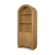 Hawthorne Solid Oak Wood w/ Glass Curio Cabinet by Mercana at Eve Furniture