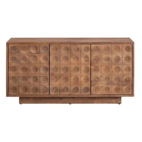 Hayden Brown Three-Door Sideboard by Crestview at Eve Furniture