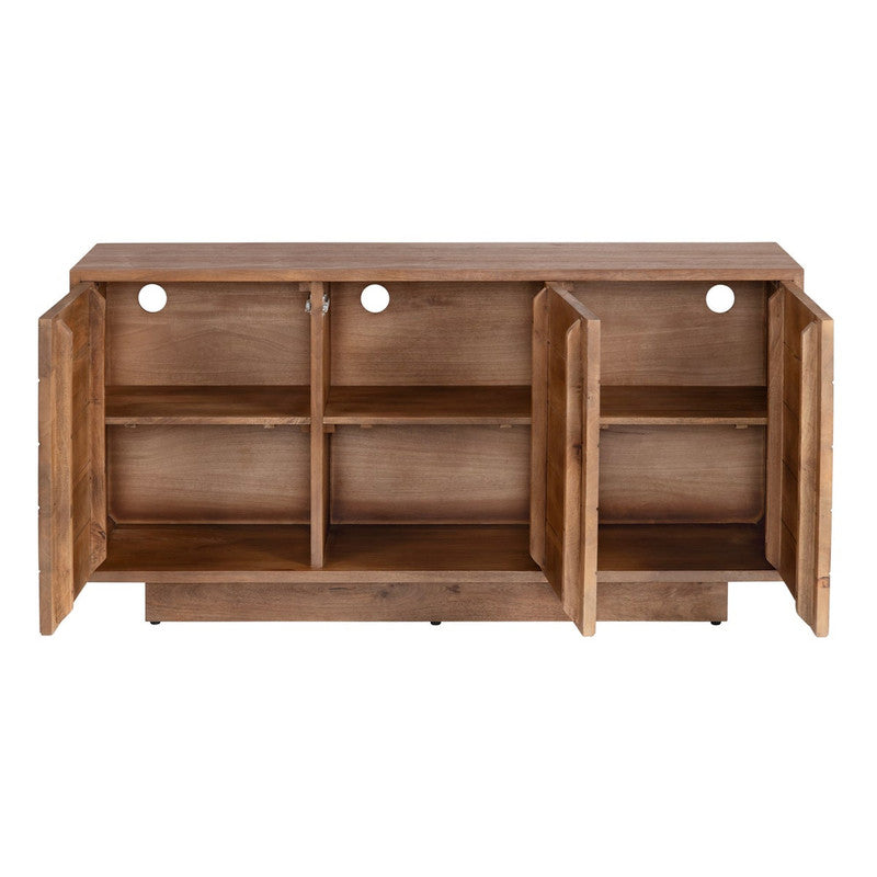 Hayden Brown Three-Door Sideboard by Crestview at Eve Furniture
